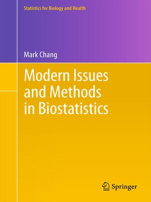 cover image of Modern Issues and Methods in Biostatistics